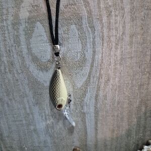 Elegant Fish Lure Pendant Necklace